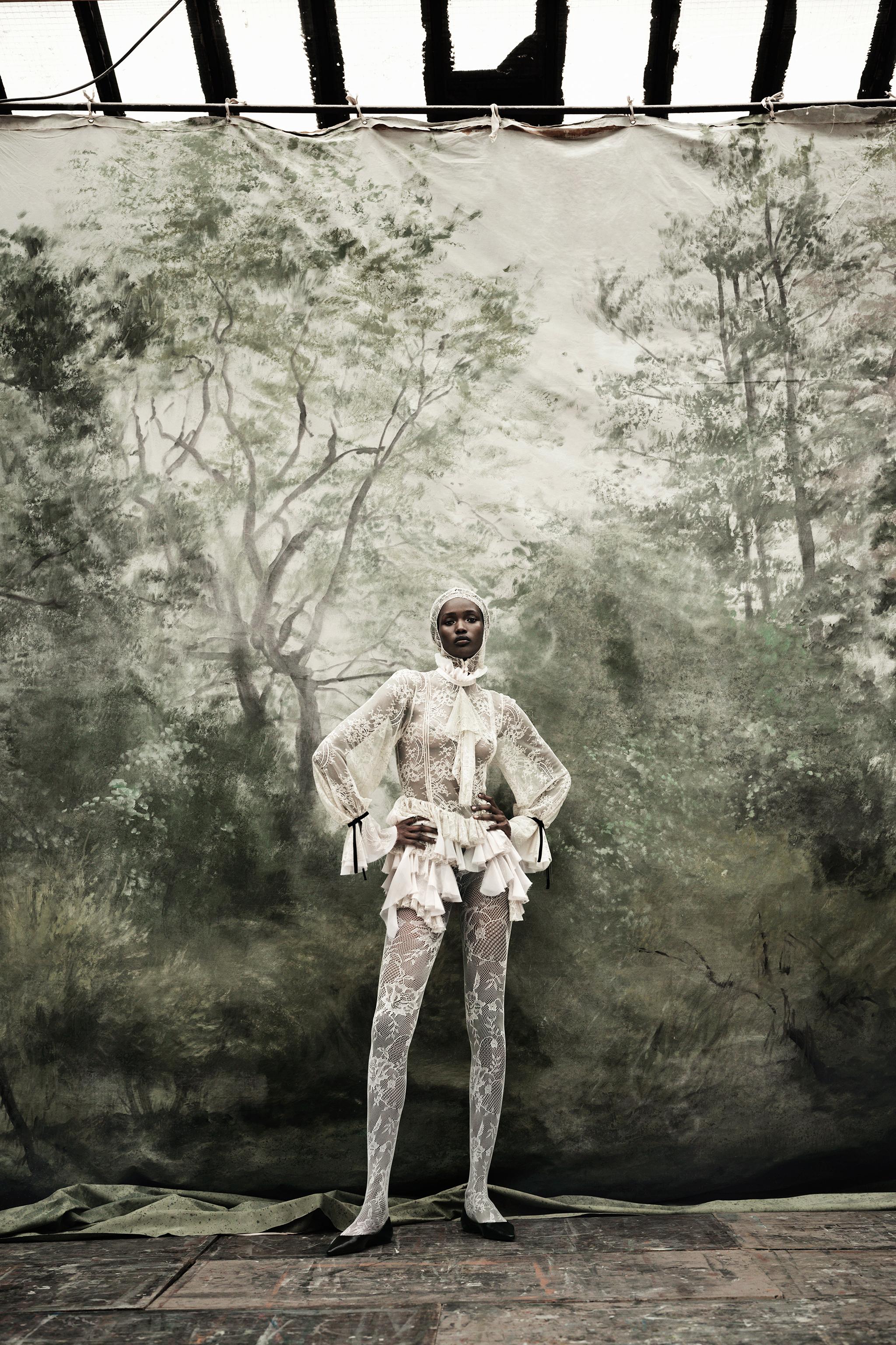 LIMITED EDITION EMBROIDERED LACE HOOD